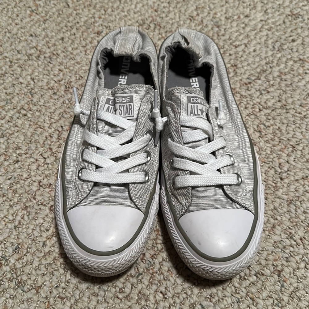 Light gray Converse All-Star low cut sneakers